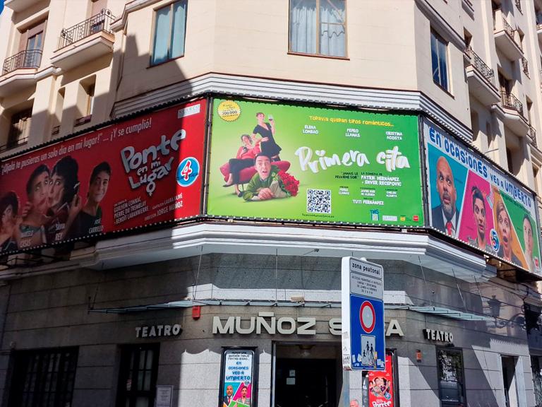 Fachada Teatro Muñoz Seca Madrid 2022